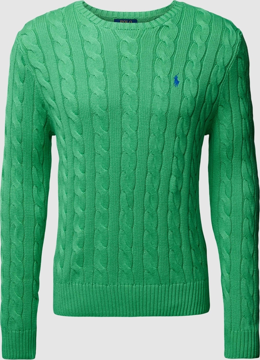 Zielony sweter POLO RALPH LAUREN z bawełny w stylu casual