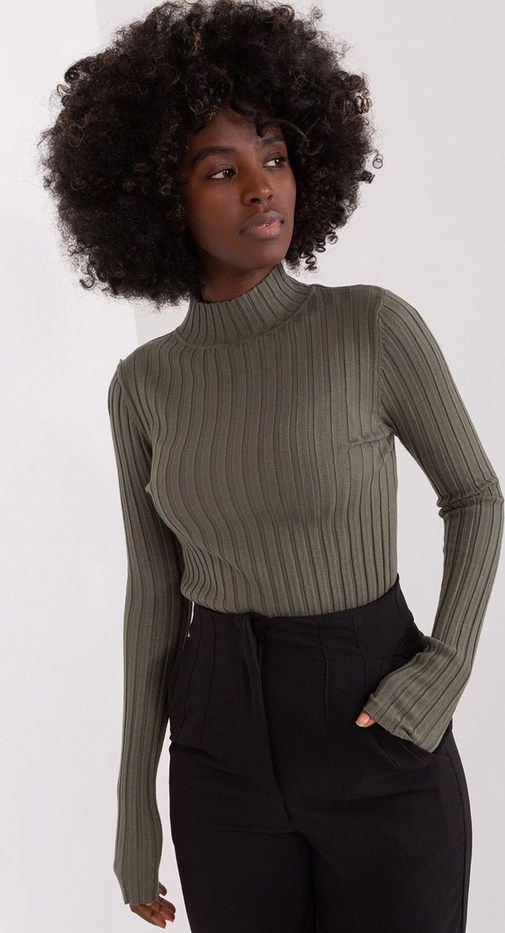 Zielony sweter Primodo.com w stylu casual