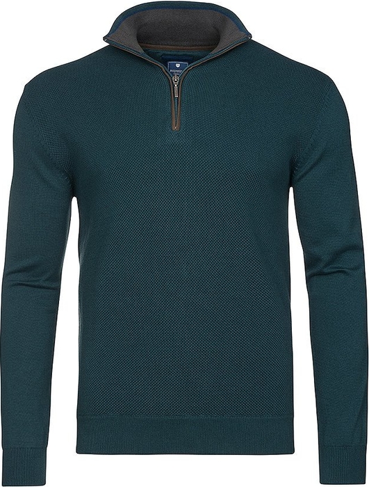 Zielony sweter Redmond w stylu casual ze stójką