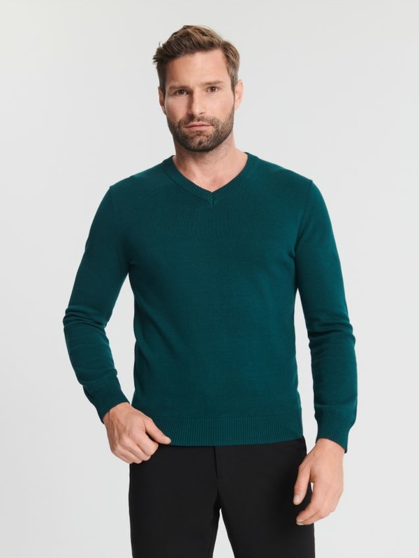 Zielony sweter Sinsay w stylu casual