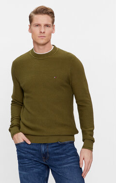 Zielony sweter Tommy Hilfiger w stylu casual