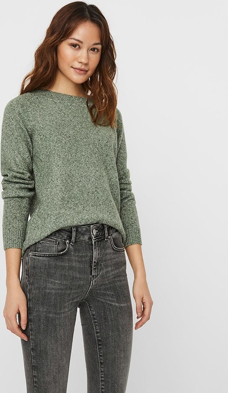 Zielony sweter Vero Moda w stylu casual