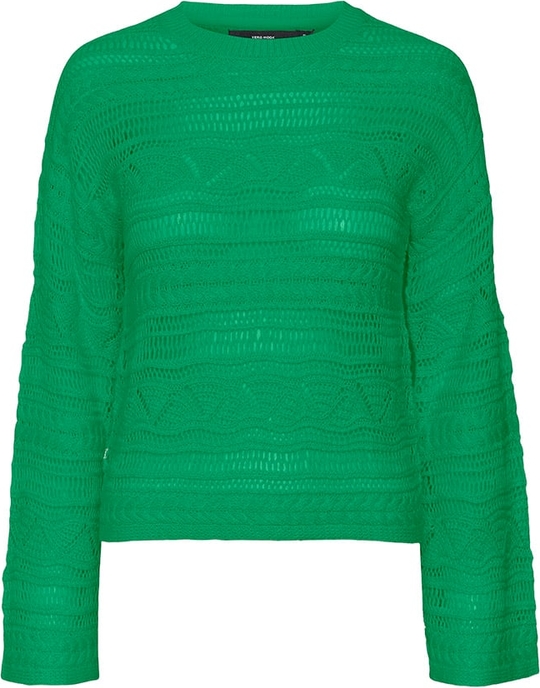 Zielony sweter Vero Moda z bawełny