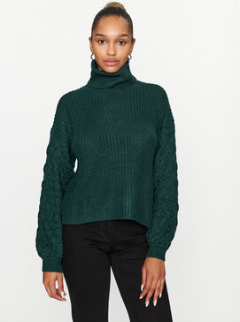 Zielony sweter Vila w stylu casual
