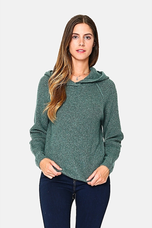 Zielony sweter William De Faye w stylu casual