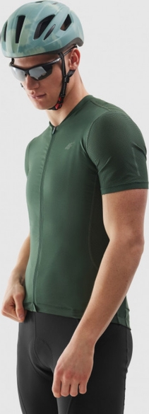 Zielony t-shirt 4F w stylu casual z krótkim rękawem