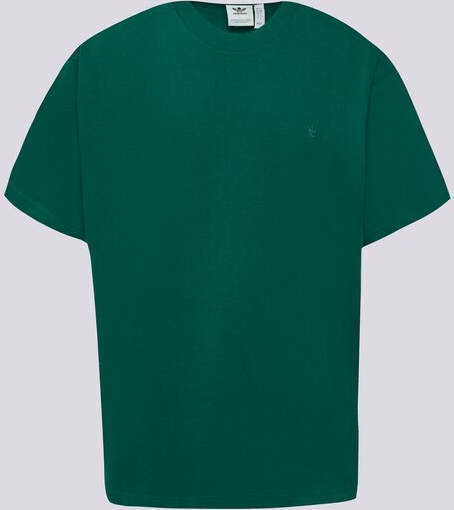 Zielony t-shirt Adidas w street stylu
