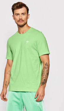 Zielony t-shirt Adidas z krótkim rękawem