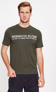 Zielony t-shirt Aeronautica Militare