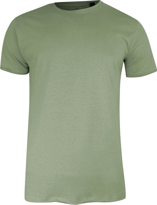 Zielony t-shirt Brave Soul z bawełny z krótkim rękawem w stylu casual