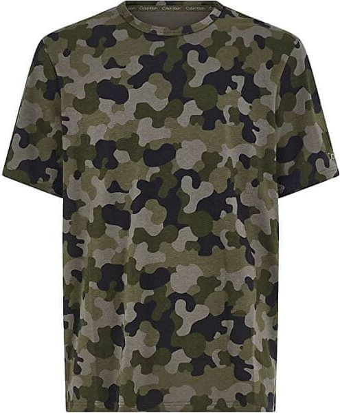 Zielony t-shirt Calvin Klein w militarnym stylu