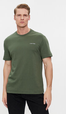 Zielony t-shirt Calvin Klein z krótkim rękawem