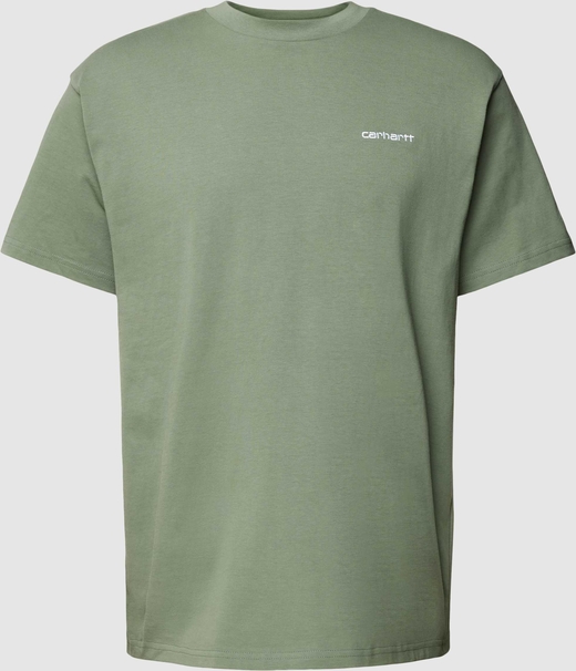 Zielony t-shirt Carhartt WIP w stylu casual z bawełny