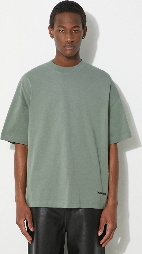 Zielony t-shirt Carhartt WIP z krótkim rękawem