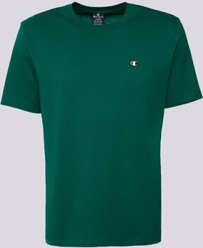 Zielony t-shirt Champion z krótkim rękawem w stylu casual