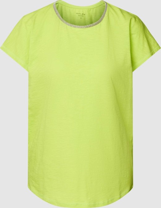 Zielony t-shirt Christian Berg Woman w stylu casual z bawełny