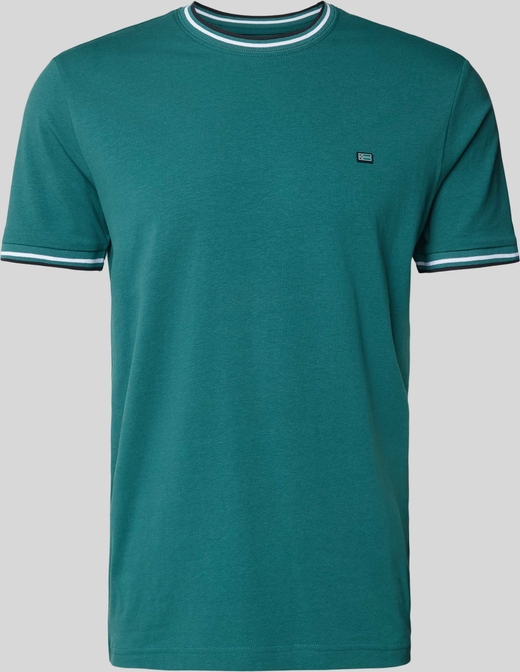 Zielony t-shirt Christian Berg z krótkim rękawem w stylu casual z bawełny