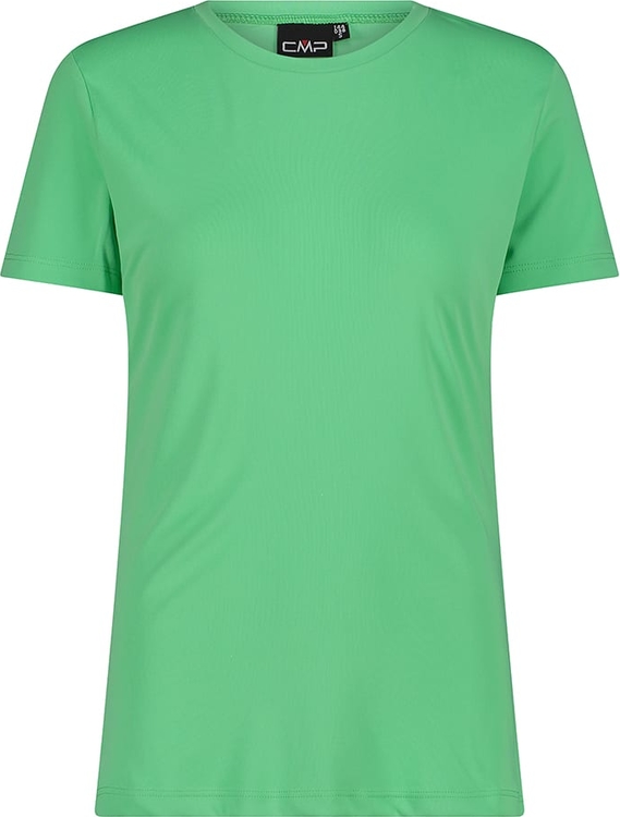 Zielony t-shirt CMP z krótkim rękawem z okrągłym dekoltem