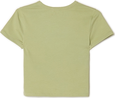 Zielony t-shirt Cropp z okrągłym dekoltem w młodzieżowym stylu