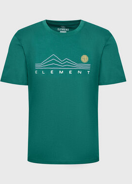 Zielony t-shirt Element w młodzieżowym stylu