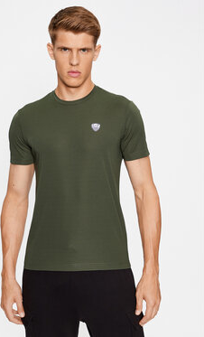 Zielony t-shirt Emporio Armani z krótkim rękawem