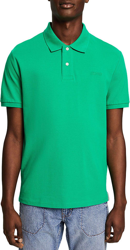 Zielony t-shirt Esprit z krótkim rękawem z bawełny