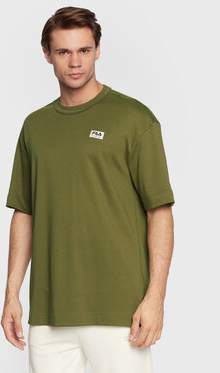 Zielony t-shirt Fila z krótkim rękawem