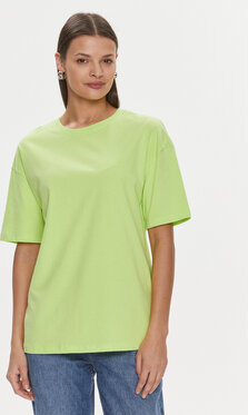 Zielony t-shirt Fracomina z okrągłym dekoltem