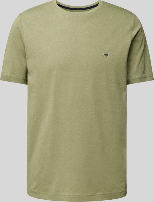 Zielony t-shirt Fynch Hatton z bawełny