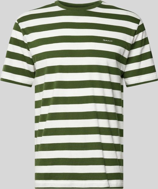 Zielony t-shirt Gant w stylu casual