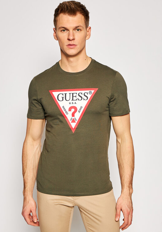 Zielony t-shirt Guess