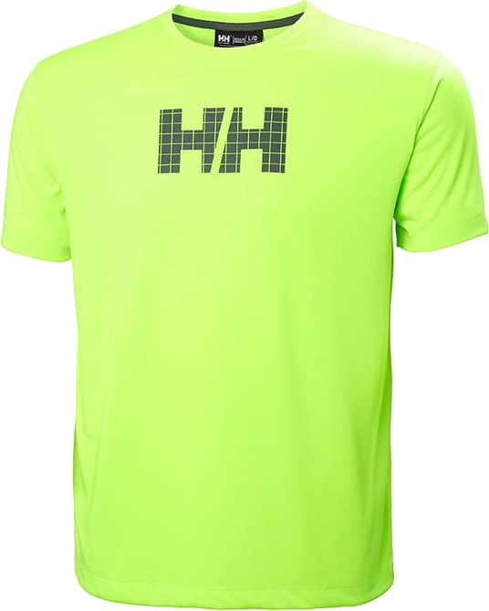 Zielony t-shirt Helly Hansen z krótkim rękawem w młodzieżowym stylu