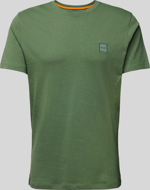 Zielony t-shirt Hugo Boss w stylu casual z bawełny