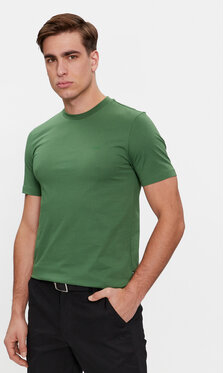 Zielony t-shirt Hugo Boss w stylu casual z krótkim rękawem