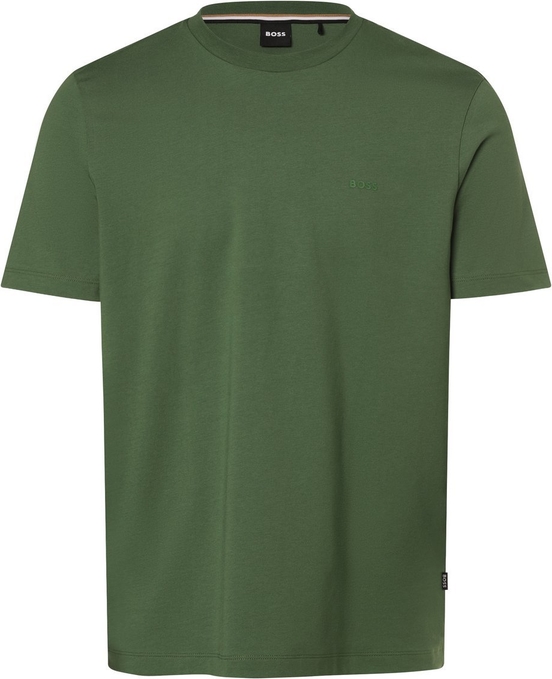 Zielony t-shirt Hugo Boss z dżerseju w stylu casual