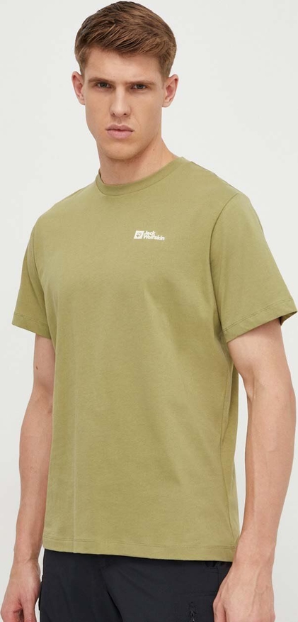 Zielony t-shirt Jack Wolfskin w sportowym stylu