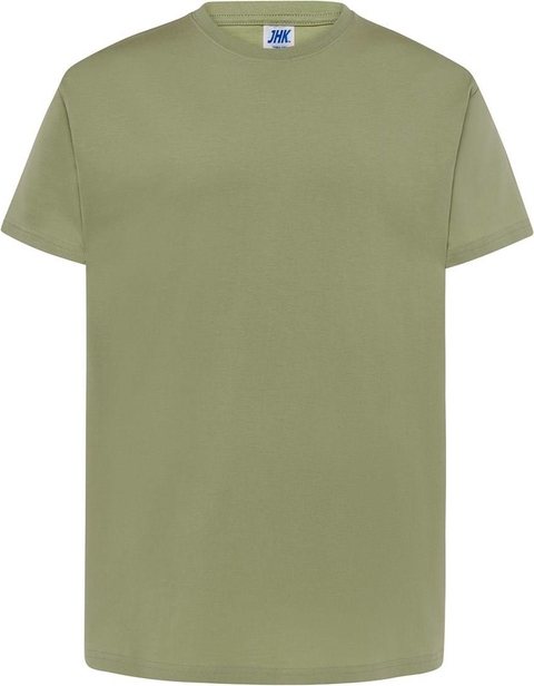 Zielony t-shirt JK Collection z krótkim rękawem