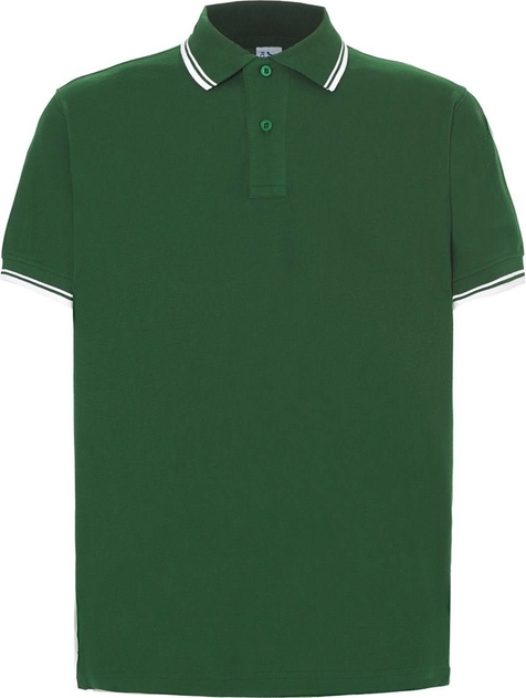 Zielony t-shirt JK Collection z krótkim rękawem w stylu casual