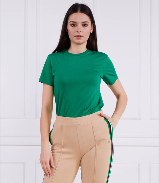 Zielony t-shirt Joop! z okrągłym dekoltem w stylu casual z bawełny