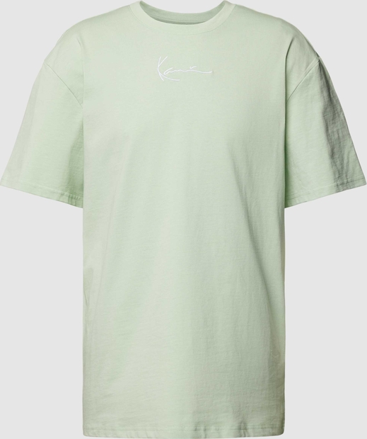 Zielony t-shirt Karl Kani w stylu casual z bawełny