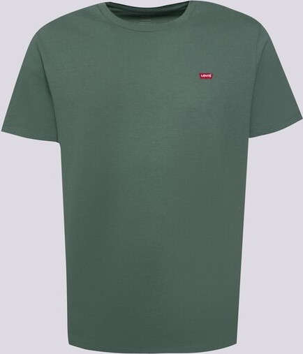 Zielony t-shirt Levis z krótkim rękawem w street stylu