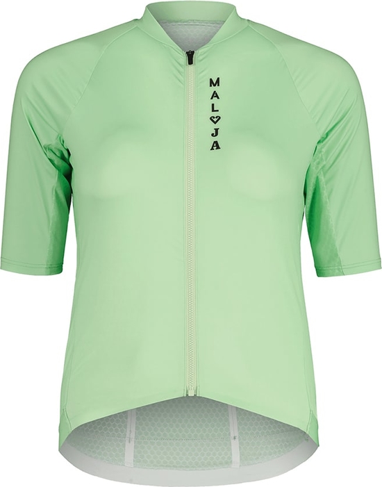 Zielony t-shirt Maloja z dekoltem w kształcie litery v w stylu casual z krótkim rękawem