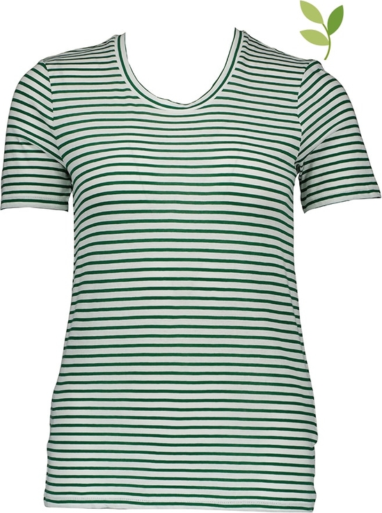 Zielony t-shirt Marc O'Polo DENIM z bawełny z krótkim rękawem