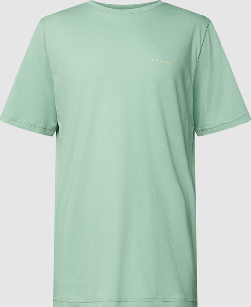 Zielony t-shirt Mazine z krótkim rękawem