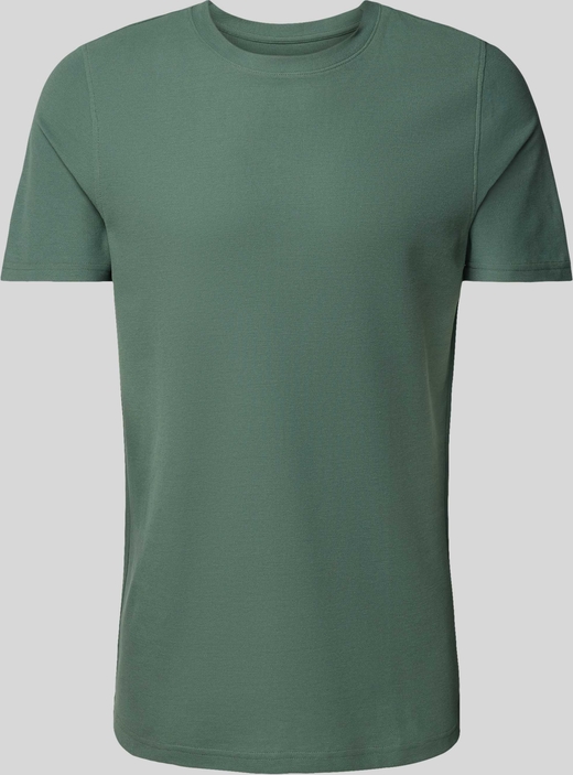 Zielony t-shirt McNeal w stylu casual z krótkim rękawem z bawełny
