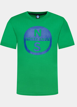 Zielony t-shirt North Sails w sportowym stylu