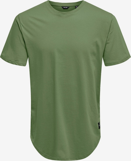 Zielony t-shirt Only & Sons z bawełny