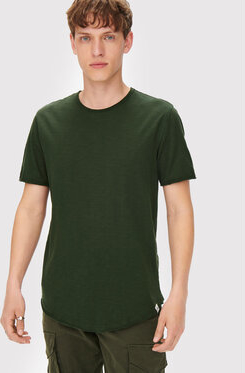 Zielony t-shirt Only & Sons z krótkim rękawem w stylu casual