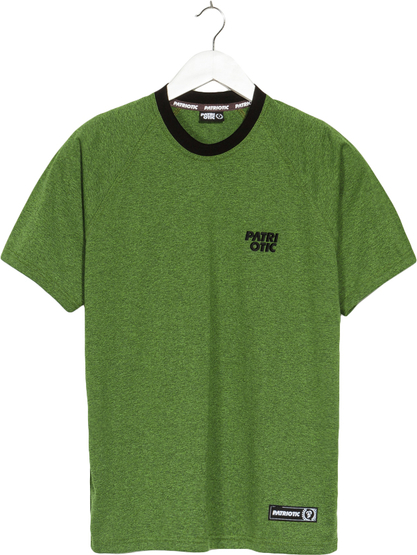 Zielony t-shirt Patriotic z krótkim rękawem