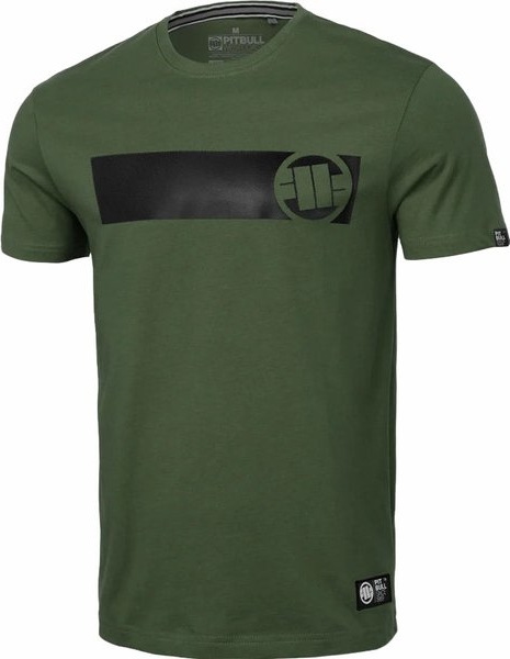 Zielony t-shirt Pitbull West Coast z bawełny